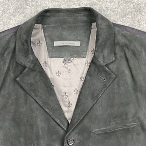 John Varvatos Gray Goat Suede Multi-Button Vest